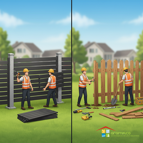 مقایسه فنس پیش ساخته و فنس سنتی از نظر دوام و طول عمر