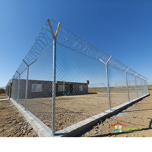 نمونه نصب صحیح فنس توری حصاری