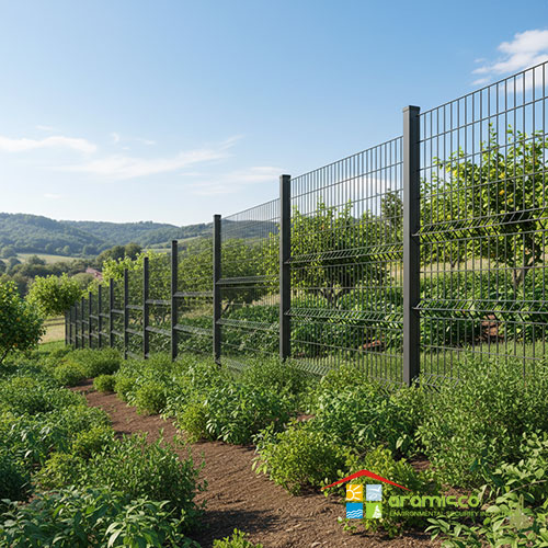 راهنمای کامل نصب فنس باغی در زمین‌های شیبدار