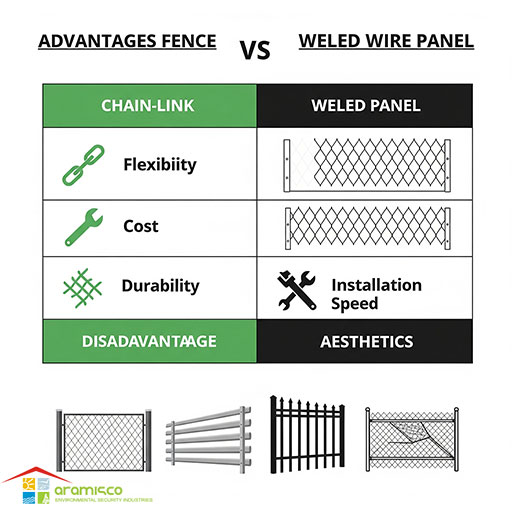 مقایسه مزایا و معایب فنس مفتولی و فنس توری حصاری