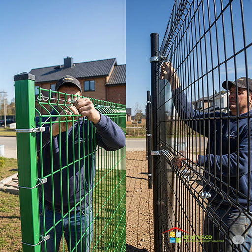 ⚙️روشهای نصب، نکات اجرایی و استانداردهای مهم در اجرای فنس توری حصاری و فنس مفتولی